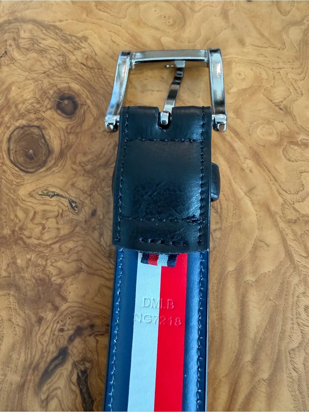 Tommy Hilfiger Flag Belt Boys Size M 26-28 Black